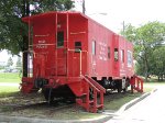 SP 1584 Caboose on display at the AMTRAK Station
